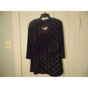 Womens Blouse by Dana Buckman Work Wear. Neck Detail Size Large